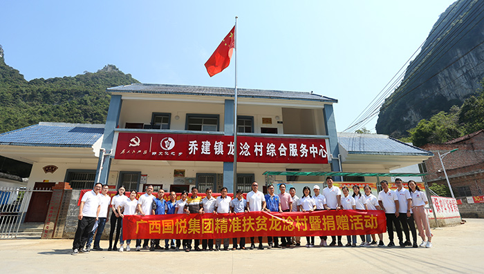 广西国悦集团董事长林谋悦带队到帮扶对接点隆安县乔建镇龙淰村开展